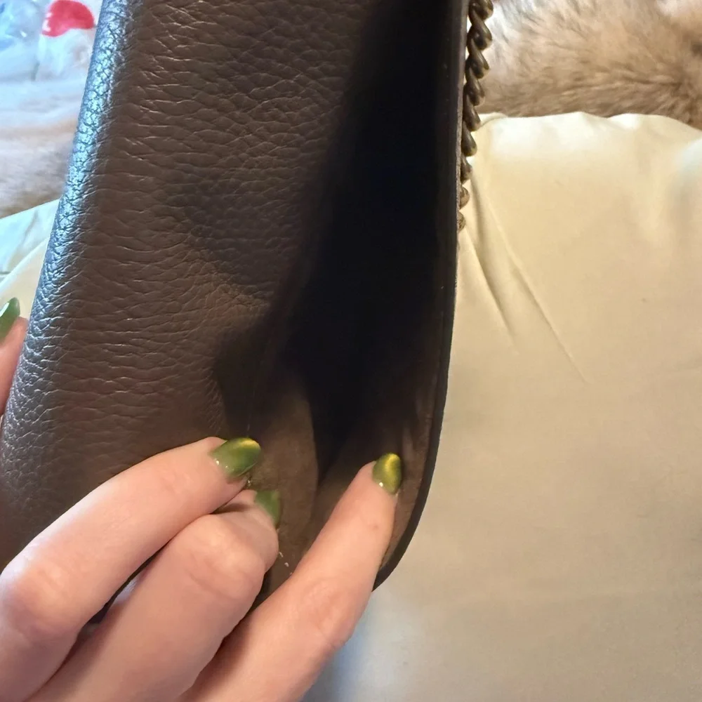 Coach Cassie 19 Pebbled Leather Turnlock Bag in Dark Stone - Picture 8 of 12